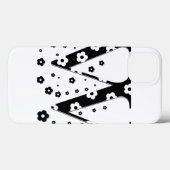 花パターン(の模様が)ある文字W Case-Mate iPhoneケース (裏面 (横))