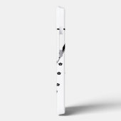花パターン(の模様が)ある文字W Case-Mate iPhoneケース (裏面 / 左)