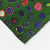 花パターン（の模様が）ある花 フリースブランケット (角)