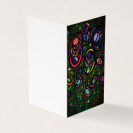 花パターン（の模様が）ある花 名刺