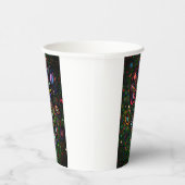 花パターン（の模様が）ある花 紙コップ (右)