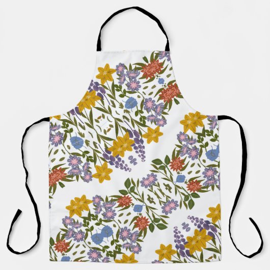 花パターン エプロン (正面)