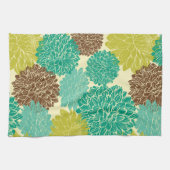 花パターン キッチンタオル (横)