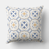 花パターン クッション (裏面)