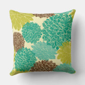 花パターン クッション (裏面)