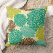 花パターン クッション (ブランケット)