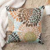 花パターン クッション (ブランケット)