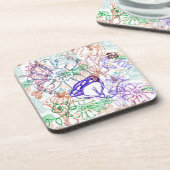 花パターン コースター (左側)