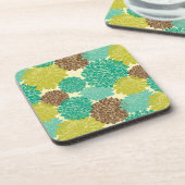 花パターン コースター (左側)