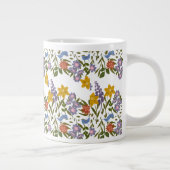 花パターン ジャンボコーヒーマグカップ (右)