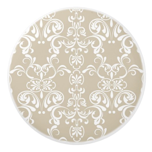 花パターン セラミックノブ (正面)