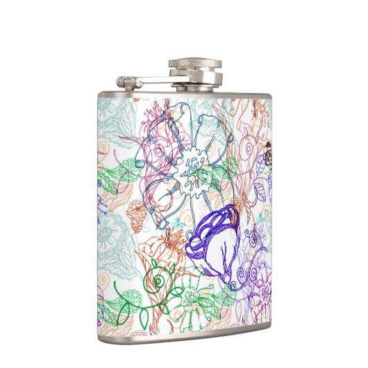 花パターン フラスク (右)