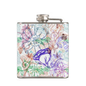 花パターン フラスク (裏面)