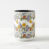 花パターン マグカップ (中央)