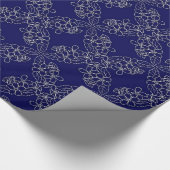 花パターン ラッピングペーパー (角)