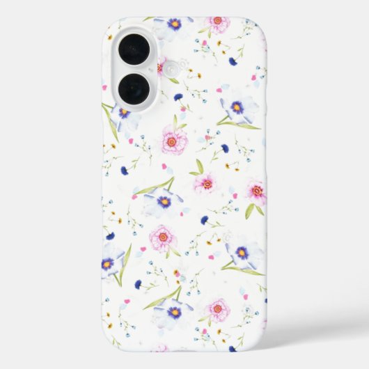 花パターンiPhoneケース Case-Mate iPhoneケース (裏面)