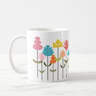 花パッチ コーヒーマグカップ