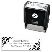 花パーソナライズされたとで印を付葉ける セルフインキングスタンプ (インサイチュ)