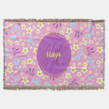 花パーソナライズされたと弓と泡の模様