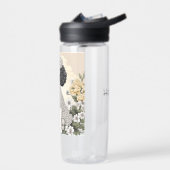 花パーソナライズされたのプーお洒落ドル ウォーターボトル (左面)