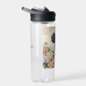 花パーソナライズされたのプーお洒落ドル ウォーターボトル (右面)