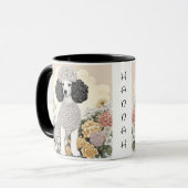 花パーソナライズされたのプーお洒落ドル マグカップ (正面左)