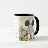 花パーソナライズされたのプーお洒落ドル マグカップ (正面右)