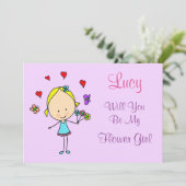 花パーソナライズされたの娘になろう 招待状 (スタンド正面)