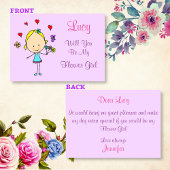 花パーソナライズされたの娘になろう 招待状