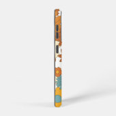 花パーソナライズされたカラフル模様 SAMSUNG GALAXYケース (右側面)