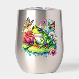 花パーソナライズされた付きカエル島リリパド