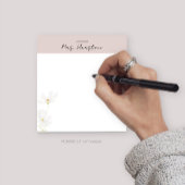 花パーソナライズされた付き先生用メモ帳 ノートパッド