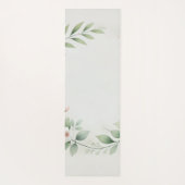 花パーソナライズされた付ヨガミニマルマット ヨガマット (裏面)