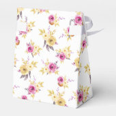 花パーソナライズされた柄熱風船 フェイバーボックス (裏面サイド)