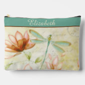 花パーソナライズされた類 アクセサリーポーチ (正面)