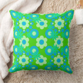 花パールドーナツSparioint Blue Apple Green クッション (ブランケット)