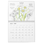 花ビクトリアンの誕生月 カレンダー (3月 2027)