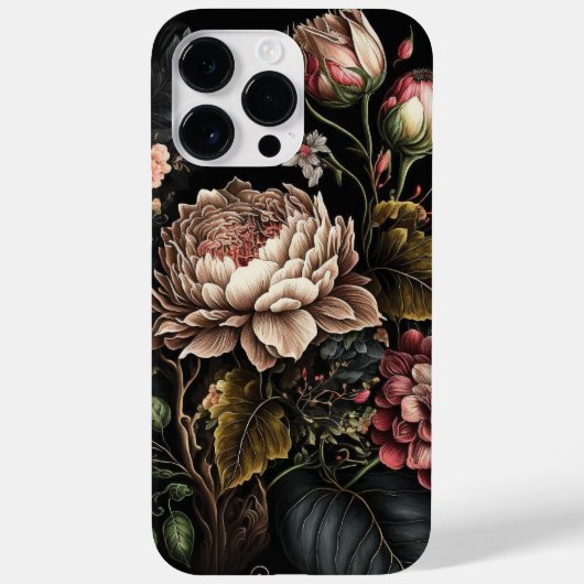 花ビクトリアンデザイン – 時代を超越したクラシック Case-Mate iPhoneケース (裏面)