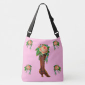 花ビクトリアン持ち クロスボディバッグ (正面)