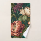 花ビクトリアン浴用タオル バスタオルセット (ハンドタオル)