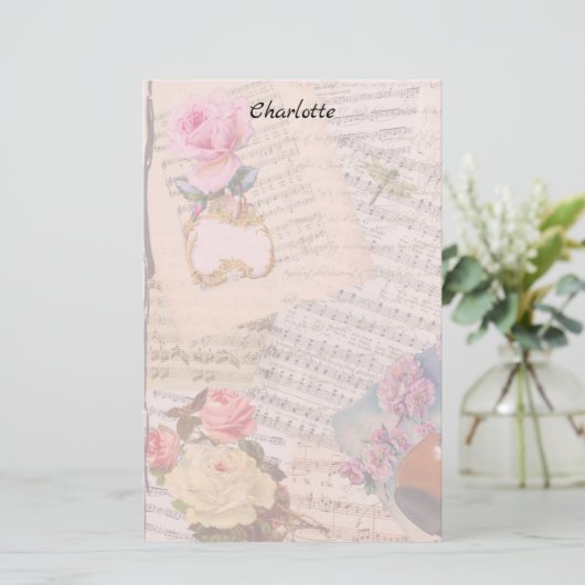 花ビクトリアン類 便箋 (スタンド正面)