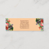 花ビクトリアン- CHANGE COLOR Business Card スキニー名刺 (裏面)