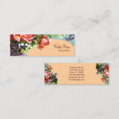 花ビクトリアン- CHANGE COLOR Business Card スキニー名刺 (正面/裏面)