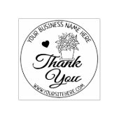 花ビジネスありがとうございました ラバースタンプ (インプリント)