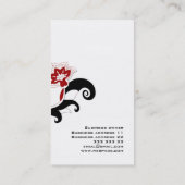 花ビジネスまたはプロフィールカード 名刺 (裏面)