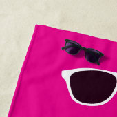 花ビーチサンダル パーソナライズされた ビーチタオル (インサイチュ)