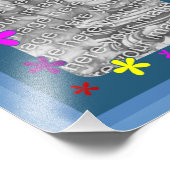 花ファンキーで写真テンプレート フォトプリント            (角)