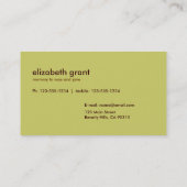 花ファンキーの名刺 コーリングカード (裏面)