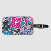 花ファンキー付き荷札 ラゲッジタグ (正面横)