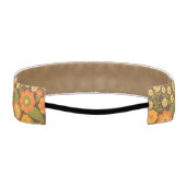 花ファンキー自然カラフル柄 – モノグラム アスレチックヘッドバンド (裏面)